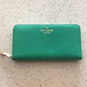 Katespade turquoise wallet
